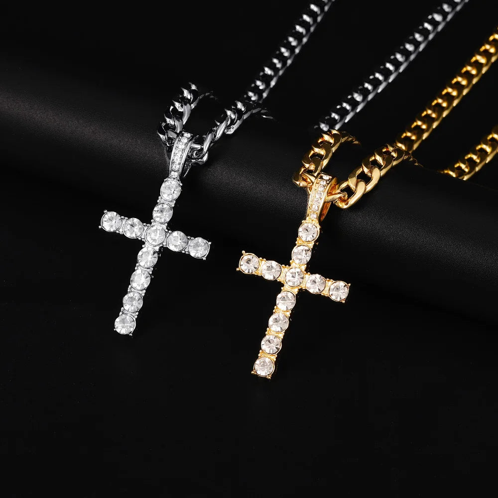 Hip Hop Cross Necklace